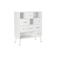 Sinfonier paulownia blanco con detalles dorados