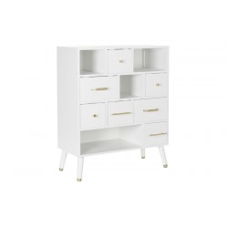 Sinfonier paulownia blanco con detalles dorados