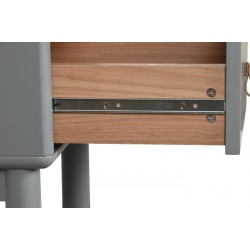 Mesita de noche MDF pu azul