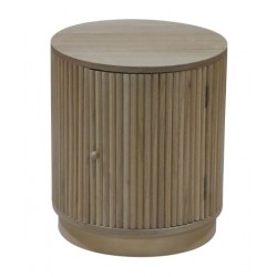 Mesita de noche Paulownia puerta