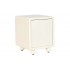 Mesita de noche MDF puerta blanco 3D