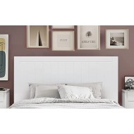 Cabecero de plafón colgante lacado blanco para cama de matrimonio Mediterráneo 