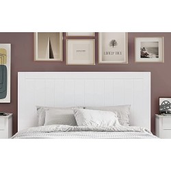 Cabecero de plafón colgante lacado blanco para cama individual Mediterráneo 