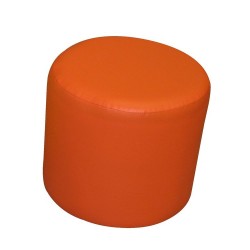 Puff redondo fijo Modelo Naranja