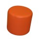 Puff redondo fijo Modelo Naranja Puffs rígidos 