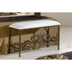 Banqueta para pie de cama de forja Modelo Alexia