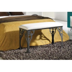 Banqueta para pie de cama de forja Modelo Medea