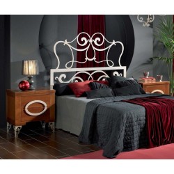 Cabecero de forja laqueado blanco Modelo Agata