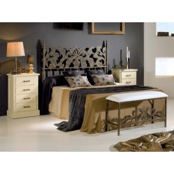 Cabecero de forja laqueado color oxido Modelo Alexia