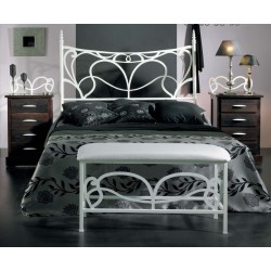 Cabecero de forja lacado en blanco Modelo Hera