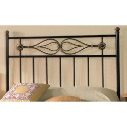 Cabecero de forja lacado negro y oxido Modelo Lucia