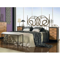 Cabecero de forja color oxido Modelo Minerva