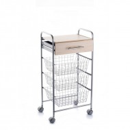 Carrito verdulero de cocina Alesia color Haya