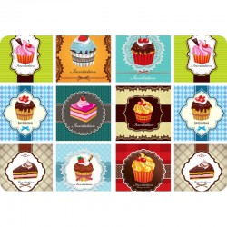 Carrito auxiliar con ruedas  Bauhaus estructura blanca bandejas decoradas