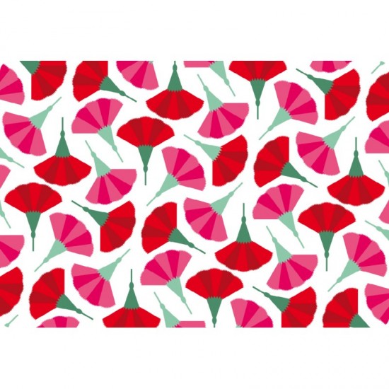 Carrito camarera Bauhaus estructura blanca bandejas decoradas