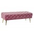 Banqueta pie de cama metal tapizada terciopelo Wine