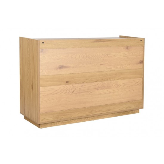 Cómoda cinco cajones lacada blanca madera pino Alboran Cómodas y tocadores dormitorio