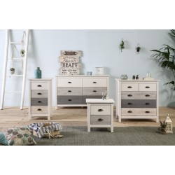 Cómoda dormitorio de seis cajones Blue Times