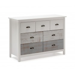 Cómoda dormitorio de siete cajones Blue Times