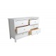Comoda dormitorio blanca seis cajones Modelo Elena Cómodas y tocadores dormitorio