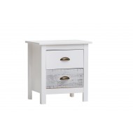 Mesita de noche dos cajones Blue Times