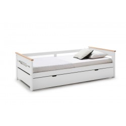 Cama Blanca Nido con cama elevable Elisa 90x190cm/90x180 cm.