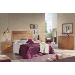 Cabecero cama matrimonio rústico madera de pino nogal Jalisco