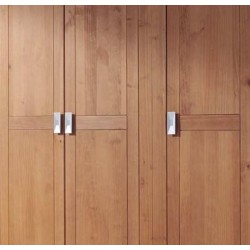 Armario cuatro puertas rústico madera de pino color nogal Jalisco