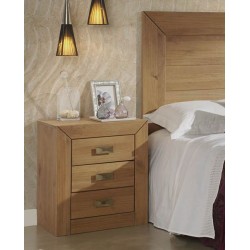 Mesita de noche rustica cera nogal Jalisco