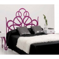 Cabecero forja lacado fucsia  Modelo Guadalupe