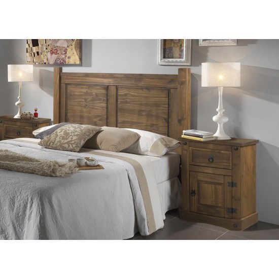 Cabecero matrimonio rústico nogal Nuevo Arizona Cabeceros cama individual