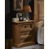 Mesita de noche estilo rústico cera nogal Veracruz