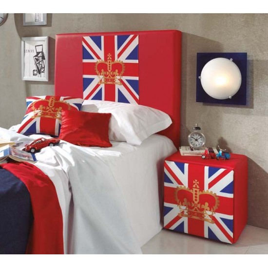 Cabecero de cama de 90 tapizado polipiel dormitorio Inglaterra