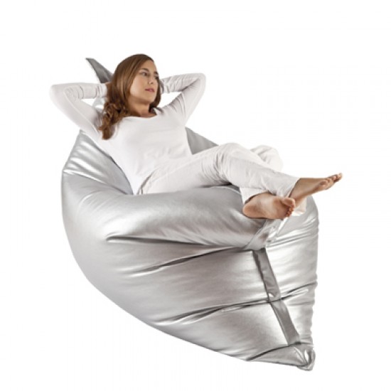 Puff Big Amoldable Plata Puffs amoldables 