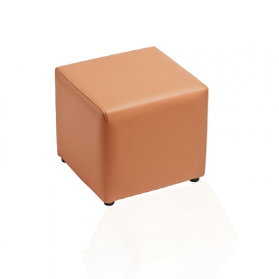 Puff cuadrado Modelo Cubo Naranja