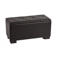 Banqueta abatible para pie de cama polipiel Modelo Rombos