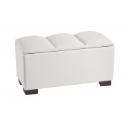 Banqueta abatible para pie de cama polipiel Modelo Olas