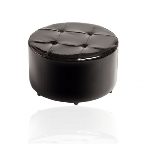 Puff redondo fijo Modelo Capitone Puffs rígidos 