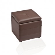 Puff cuadrado abatible Modelo Capitone 