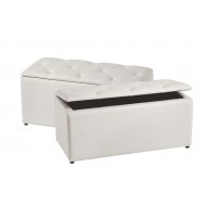 Banqueta abatible para pie de cama polipiel Modelo Oleson