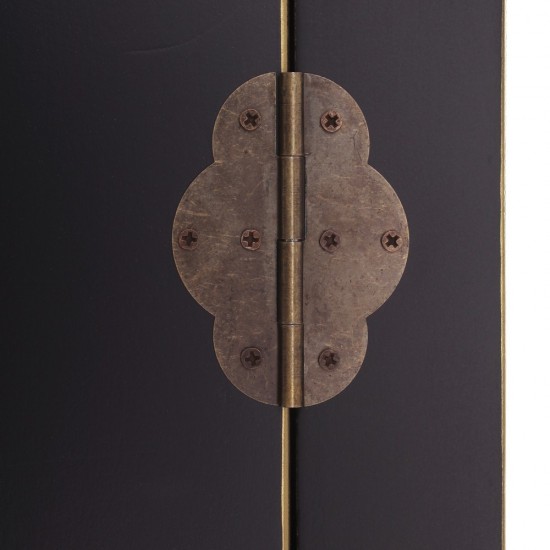 MESITA 2 PUERTAS Y 1 CAJ?N NEGRO 45 X 26 X 69 CM