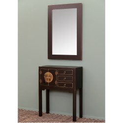 MESITA 2 PUERTAS Y 1 CAJ?N NEGRO 45 X 26 X 69 CM