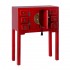 CONSOLA 2 PUERTAS Y 6 CAJONES ROJO 63 X 26 X 80 CM