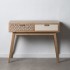 CONSOLA GEOM?TRICO NATURAL-BLANCO 95 X 40 X 75 CM