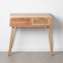 CONSOLA NATURAL MADERA-RAT?N SAL?N 80 X 40 X 78 CM
