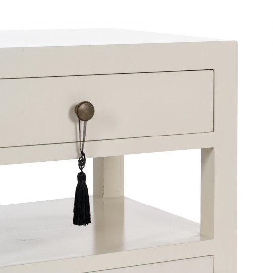 MESITA BLANCO MADERA ''ORIENTE'' 50 X 40 X 66 CM