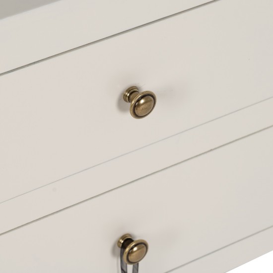 MESITA BLANCO MADERA 45 X 30 X 66 CM