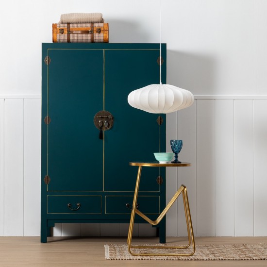 ARMARIO AZUL MADERA ''ORIENTE'' 100 X 45 X 160 CM