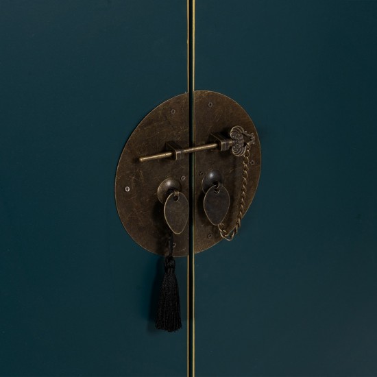 ARMARIO AZUL MADERA ''ORIENTE'' 100 X 45 X 160 CM