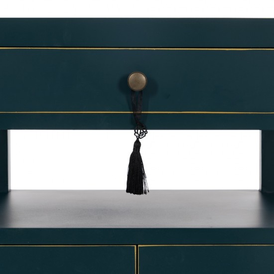 MESITA AZUL MADERA ''ORIENTE'' 50 X 40 X 66 CM